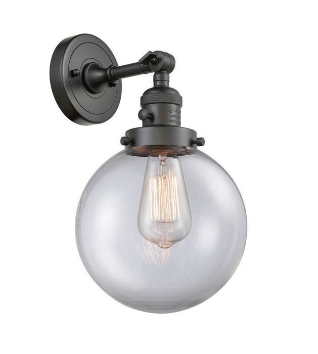 Innovations 203SW-OB-G202-8-LED LED Wall Sconce, Oil Rubbed Bronze