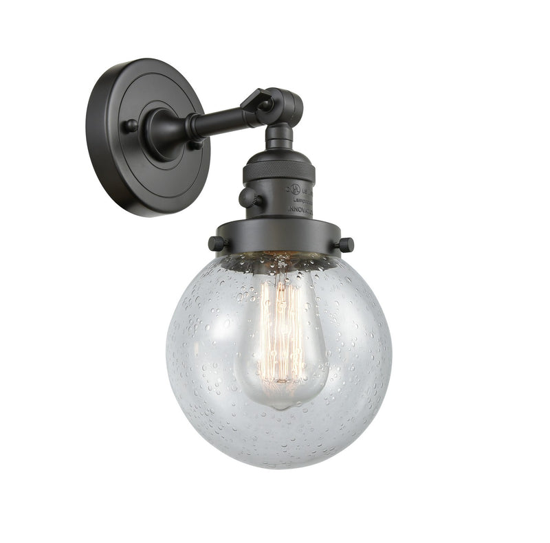 Innovations 203SW-OB-G204-6-LED LED Wall Sconce, Oil Rubbed Bronze