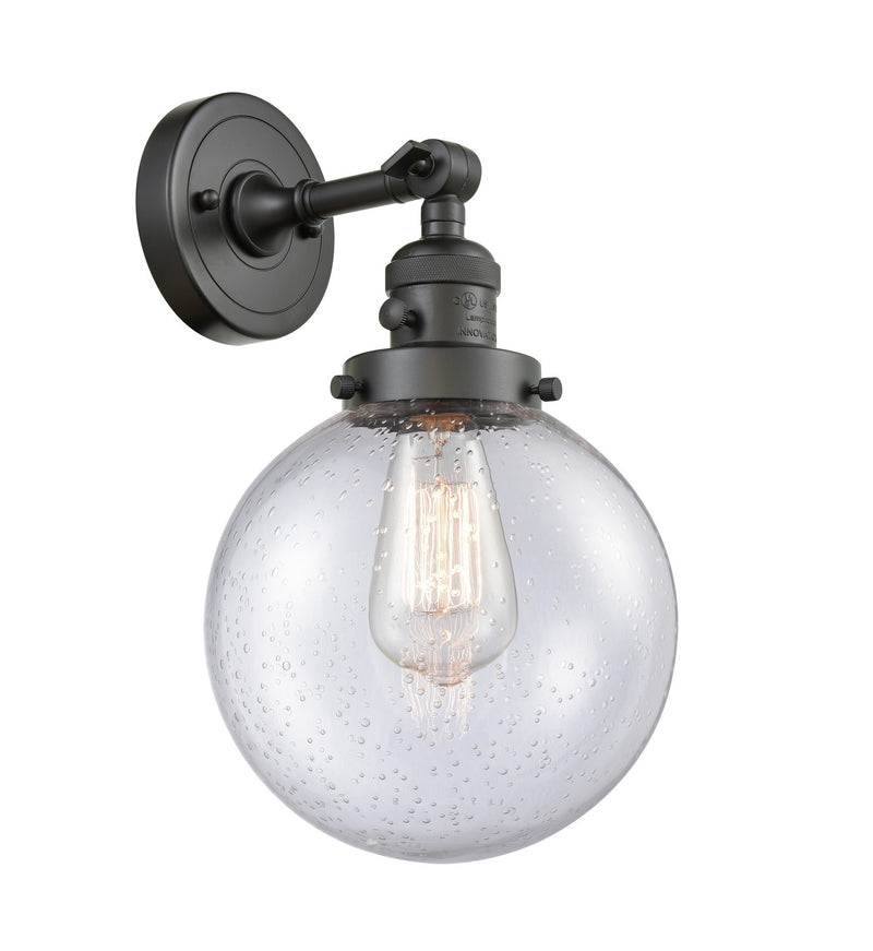 Innovations 203SW-OB-G204-8-LED LED Wall Sconce, Oil Rubbed Bronze