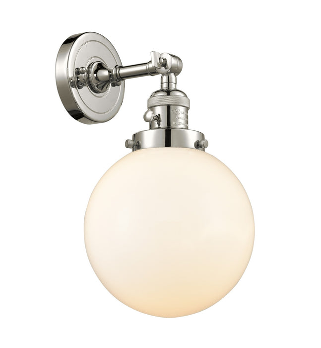 Innovations 203SW-PN-G201-8-LED LED Wall Sconce, Polished Nickel