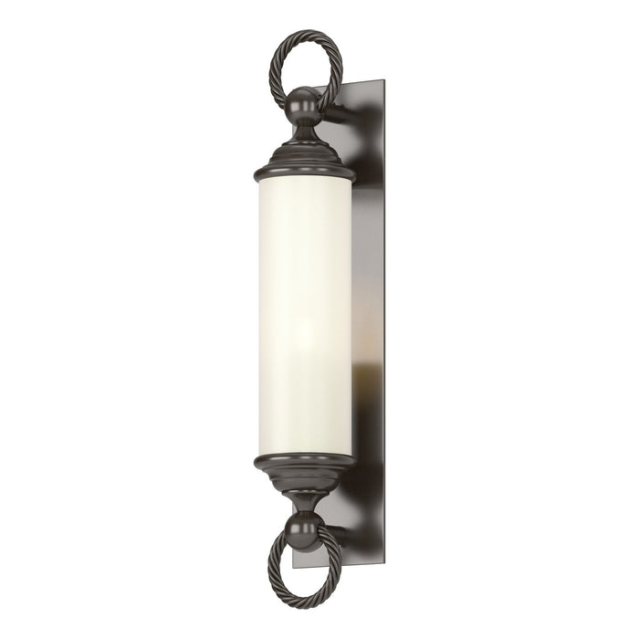 Hubbardton Forge 303080-SKT-14-GG0034 One Light Outdoor Wall Sconce, Coastal Oil Rubbed Bronze