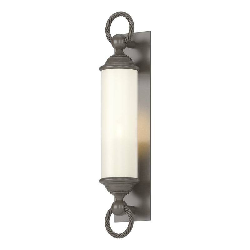 Hubbardton Forge 303080-SKT-77-GG0034 One Light Outdoor Wall Sconce, Coastal Dark Smoke