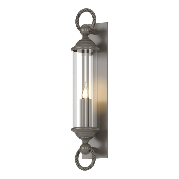 Hubbardton Forge 303080-SKT-77-ZM0034 One Light Outdoor Wall Sconce, Coastal Dark Smoke