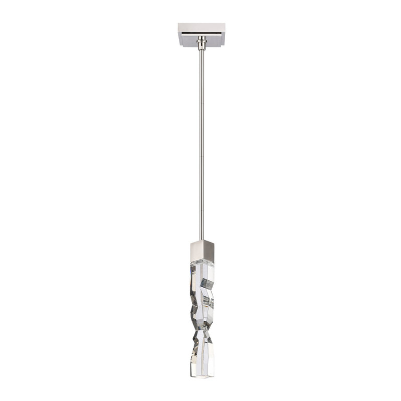 Zeev Lighting MP11303-LED-2x2-PN LED Mini Pendant, Polished Nickel