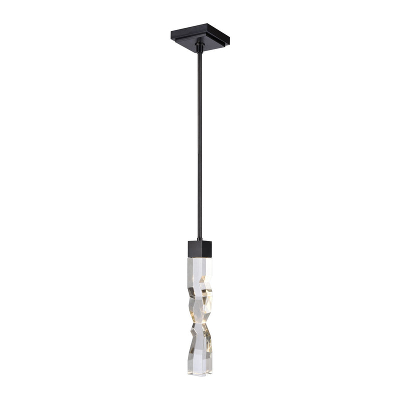 Zeev Lighting MP11304-LED-2x2-SBB LED Mini Pendant, Satin Brushed Black