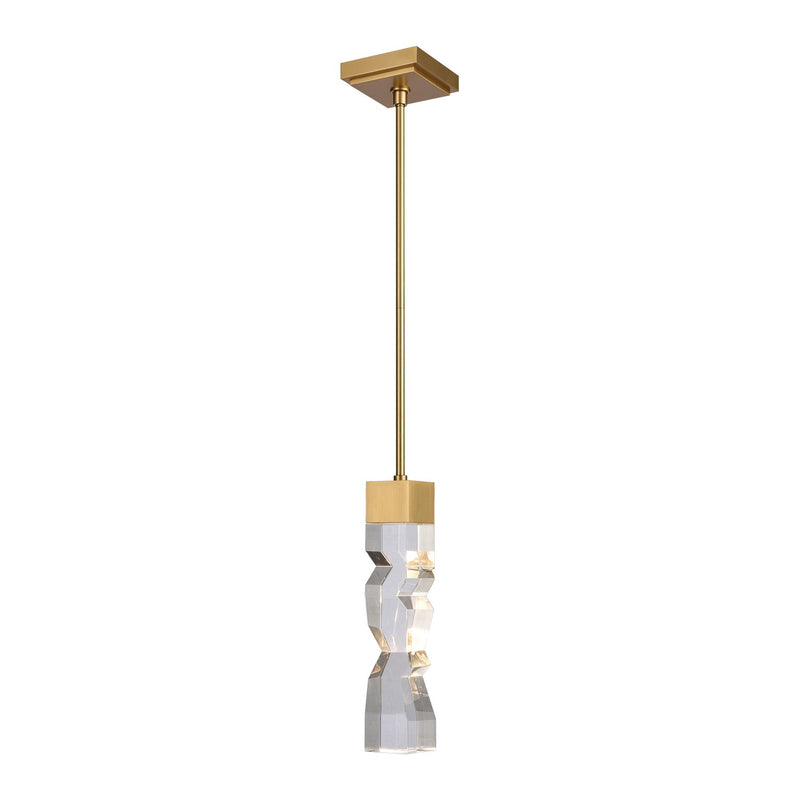 Zeev Lighting MP11305-LED-3x3-AGB LED Mini Pendant, Aged Brass
