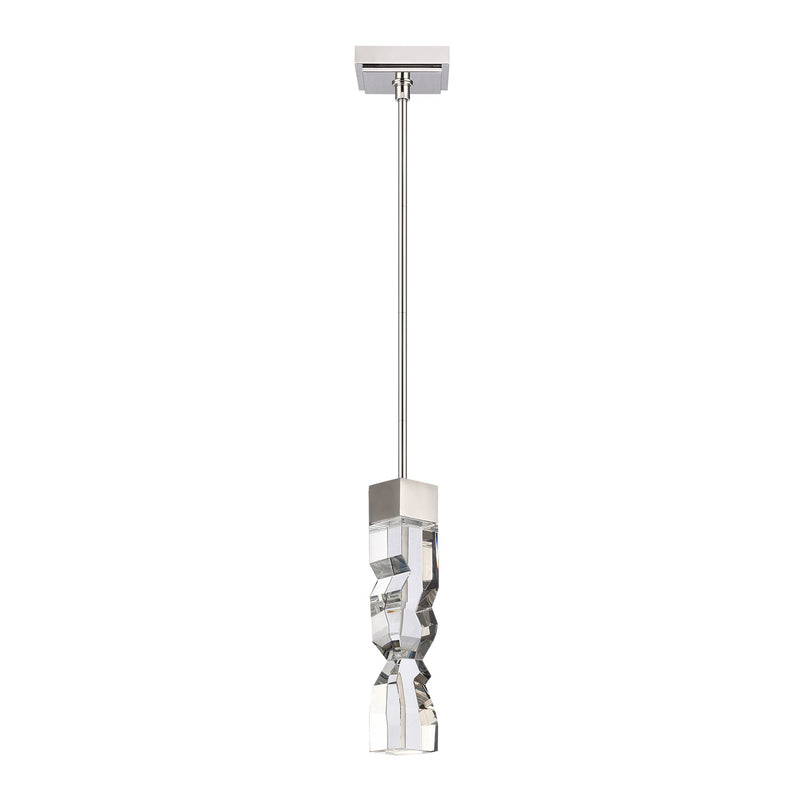 Zeev Lighting MP11307-LED-3x3-PN LED Mini Pendant, Polished Nickel