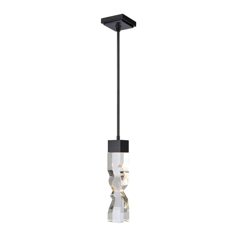 Zeev Lighting MP11308-LED-3x3-SBB LED Mini Pendant, Satin Brushed Black