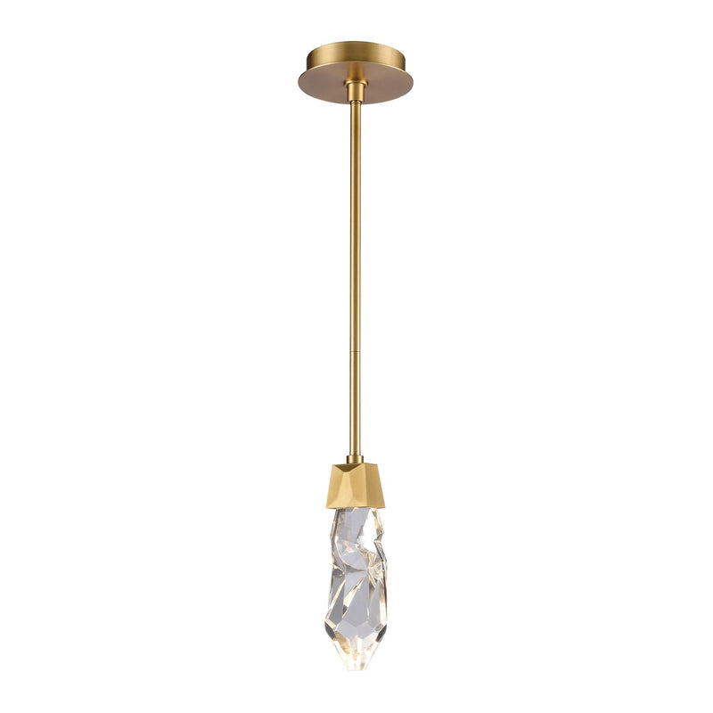 Zeev Lighting MP11401-LED-AGB LED Mini Pendant, Aged Brass