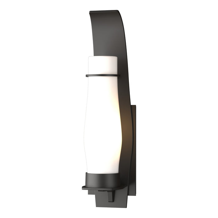 Hubbardton Forge 304215-SKT-14-GG0157 One Light Outdoor Wall Sconce, Coastal Oil Rubbed Bronze