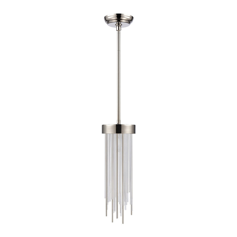 Zeev Lighting MP40048-1-PN One Light Mini Pendant, Polished Nickel