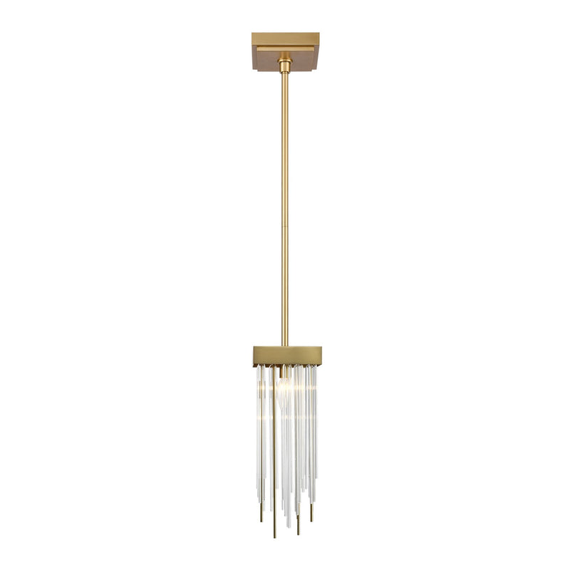 Zeev Lighting MP40050-1-AGB One Light Mini Pendant, Aged Brass