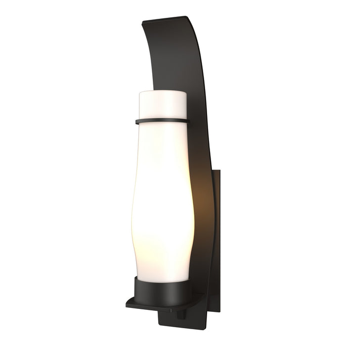 Hubbardton Forge 304220-SKT-14-GG0163 One Light Outdoor Wall Sconce, Coastal Oil Rubbed Bronze