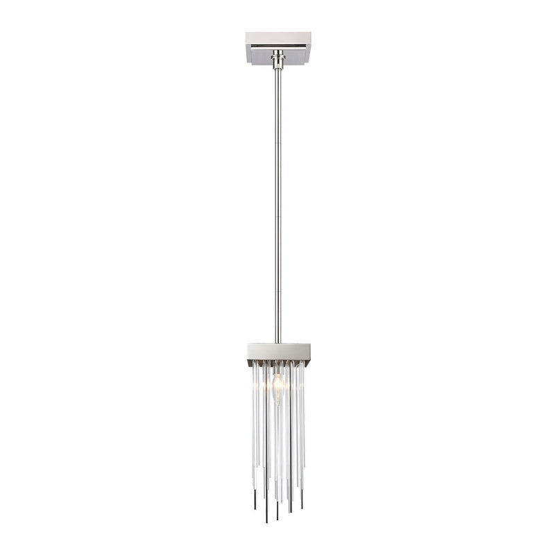 Zeev Lighting MP40051-1-PN One Light Mini Pendant, Polished Nickel