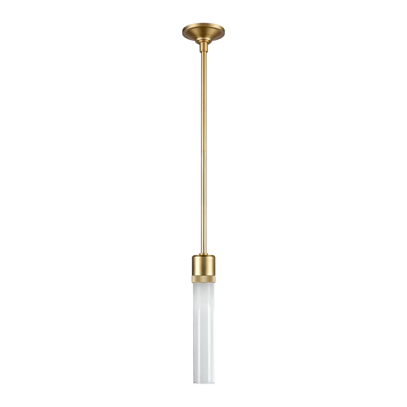 Zeev Lighting P11701-LED-AGB-G1 LED Pendant, Aged Brass