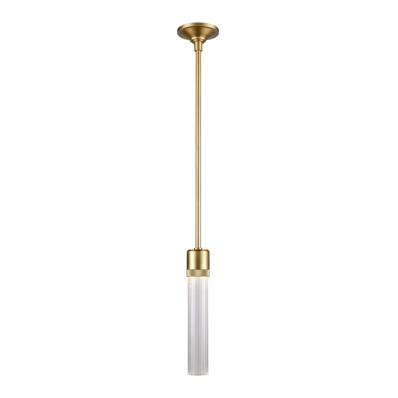 Zeev Lighting P11701-LED-AGB-G3 LED Pendant, Aged Brass