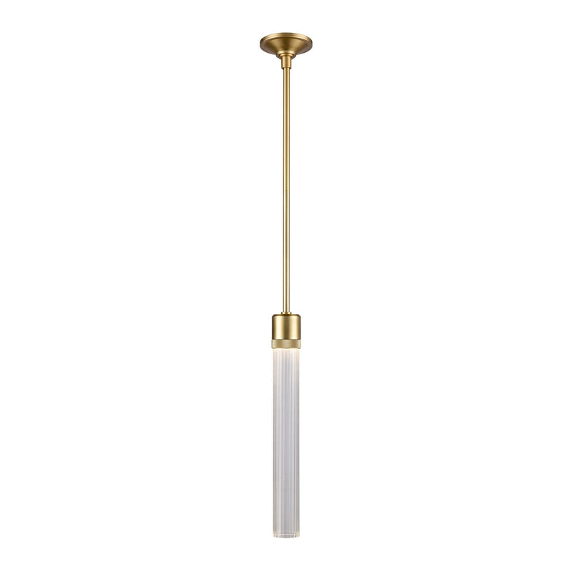 Zeev Lighting P11701-LED-AGB-G4 LED Pendant, Aged Brass