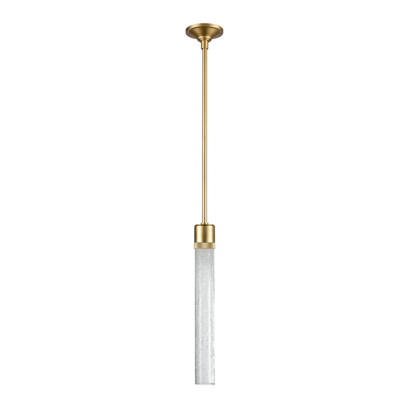 Zeev Lighting P11701-LED-AGB-G6 LED Pendant, Aged Brass