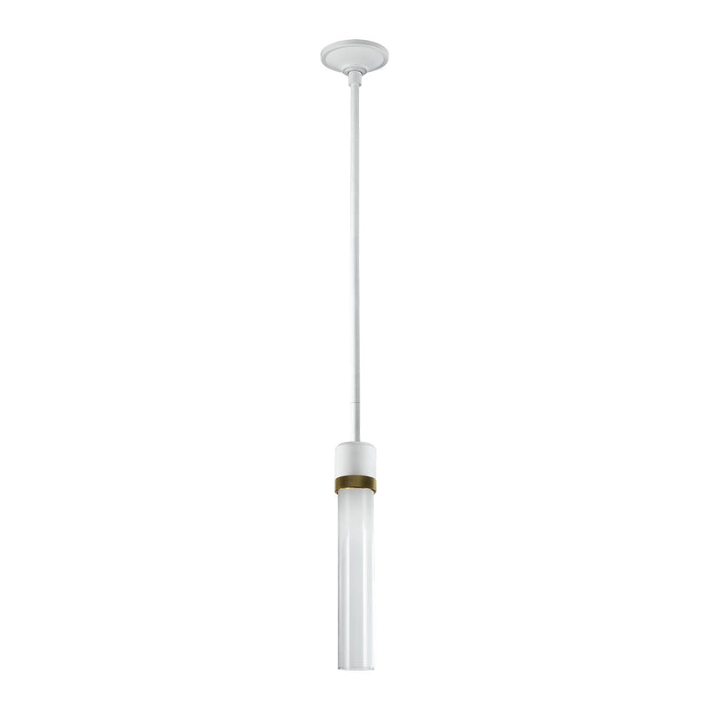Zeev Lighting P11702-LED-MW-K-AGB-G1 LED Pendant, Matte White