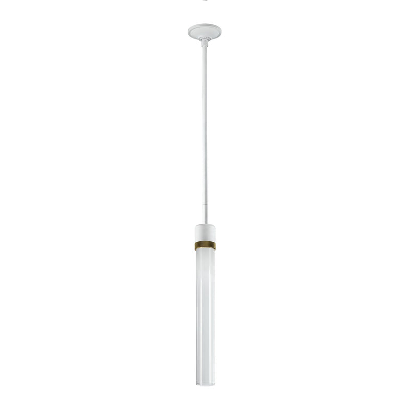 Zeev Lighting P11702-LED-MW-K-AGB-G2 LED Pendant, Matte White
