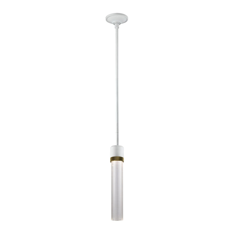 Zeev Lighting P11702-LED-MW-K-AGB-G3 LED Pendant, Matte White