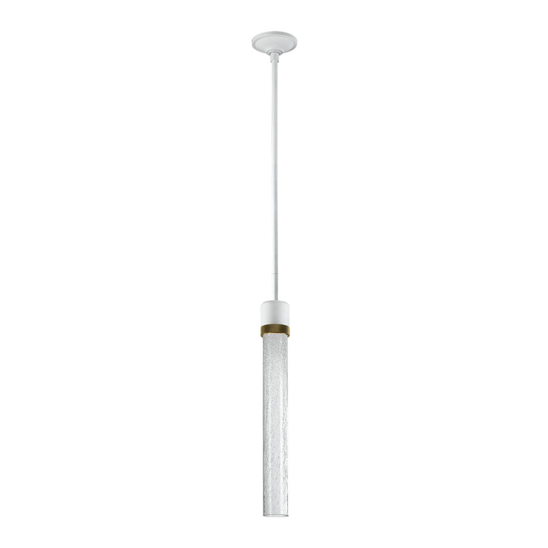 Zeev Lighting P11702-LED-MW-K-AGB-G6 LED Pendant, Matte White