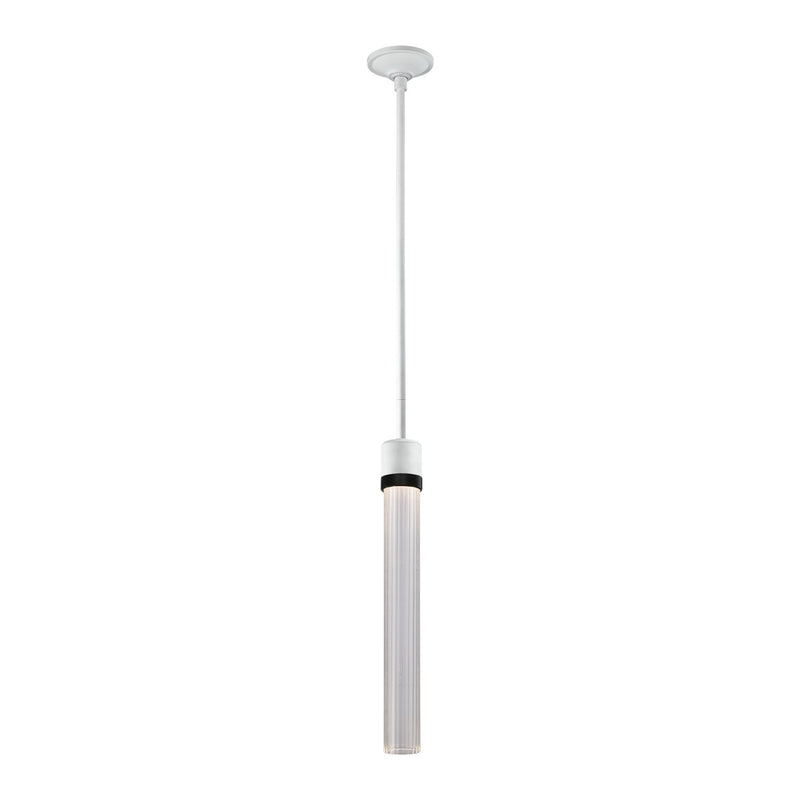 Zeev Lighting P11702-LED-MW-K-SBB-G4 LED Pendant, Matte White