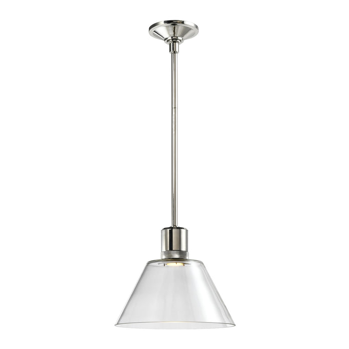Zeev Lighting P11703-LED-PN-G13 LED Pendant, Polished Nickel