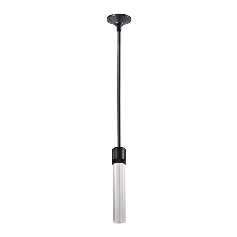 Zeev Lighting P11704-LED-SBB-G3 LED Pendant, Satin Brushed Black
