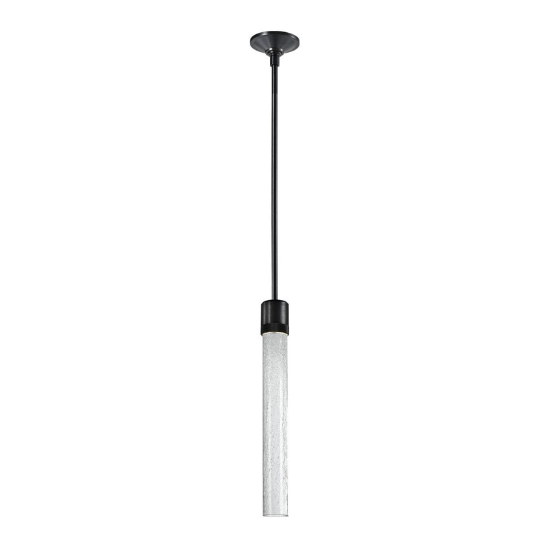 Zeev Lighting P11704-LED-SBB-G6 LED Pendant, Satin Brushed Black