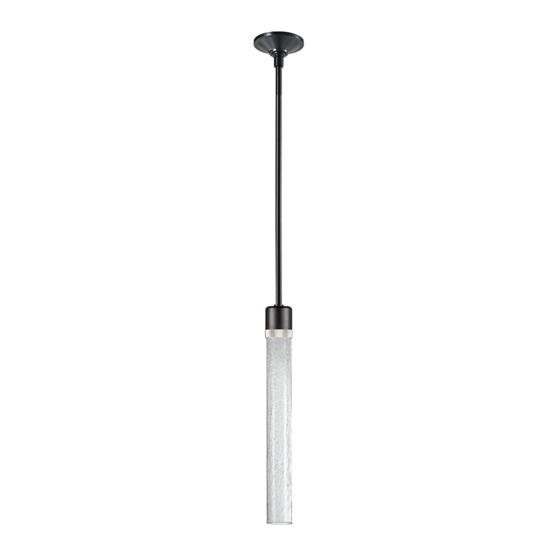Zeev Lighting P11704-LED-SBB-K-PN-G6 LED Pendant, Satin Brushed Black