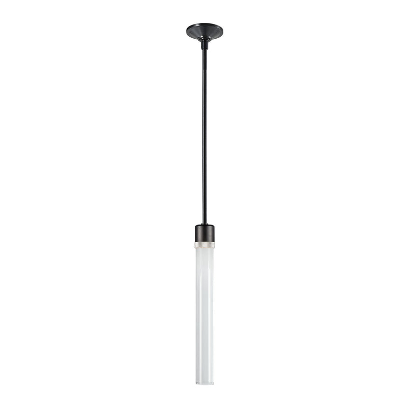 Zeev Lighting P11704-LED-SBB-K-PN-G2 LED Pendant, Satin Brushed Black