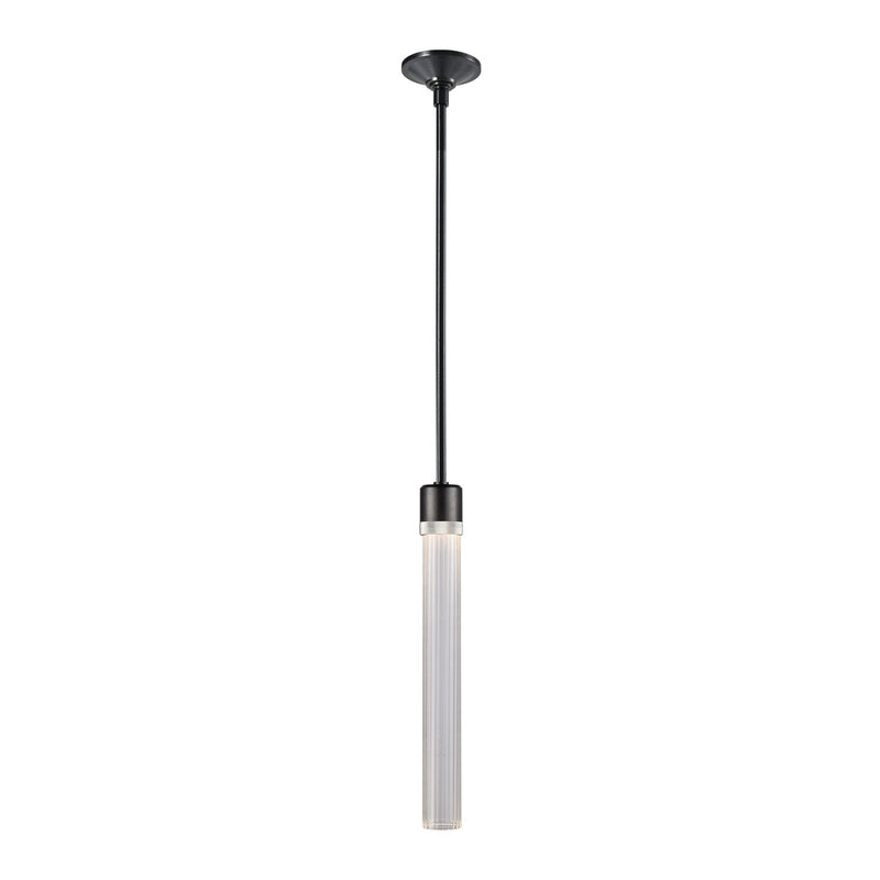 Zeev Lighting P11704-LED-SBB-K-PN-G4 LED Pendant, Satin Brushed Black