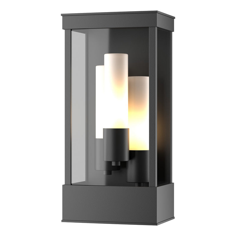 Hubbardton Forge 304325-SKT-80-GG0392 Three Light Outdoor Wall Sconce, Coastal Black
