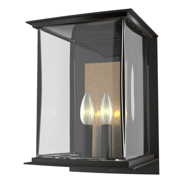 Hubbardton Forge 304842-SKT-14-83-ZM0084 Two Light Outdoor Wall Sconce, Coastal Oil Rubbed Bronze