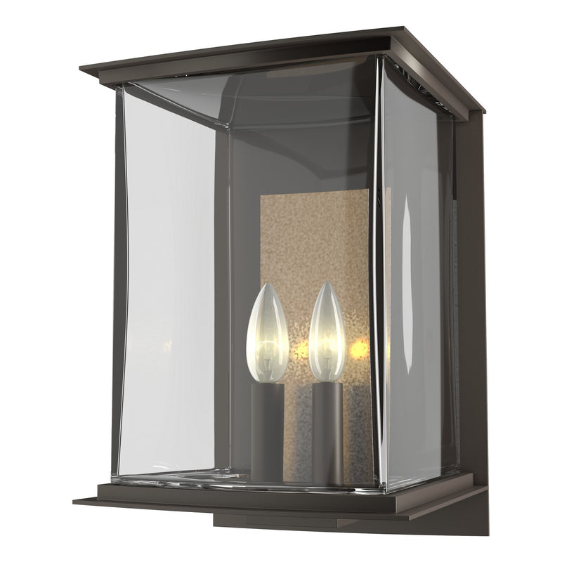 Hubbardton Forge 304842-SKT-77-83-ZM0084 Two Light Outdoor Wall Sconce, Coastal Dark Smoke