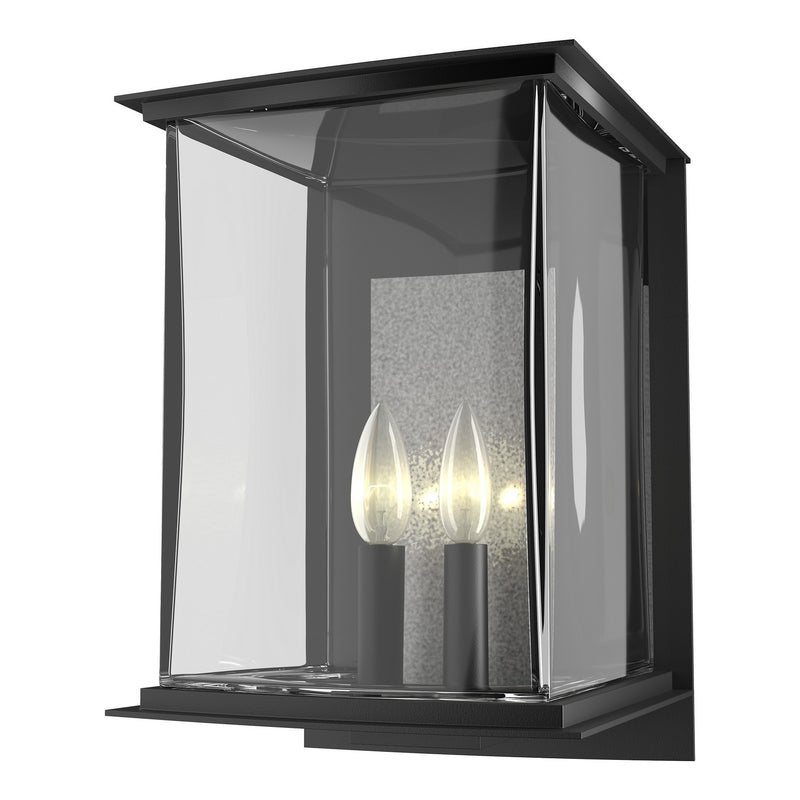 Hubbardton Forge 304842-SKT-80-81-ZM0084 Two Light Outdoor Wall Sconce, Coastal Black