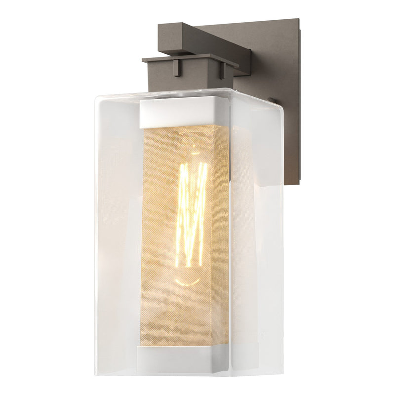 Hubbardton Forge 304852-SKT-77-72-ZM0093 One Light Outdoor Wall Sconce, Coastal Dark Smoke