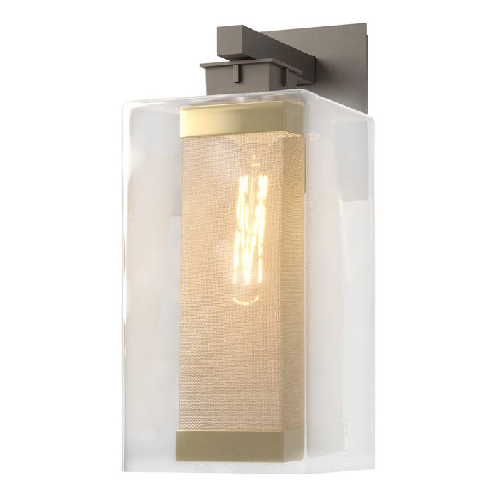 Hubbardton Forge 304854-SKT-77-70-ZM0707 One Light Outdoor Wall Sconce, Coastal Dark Smoke