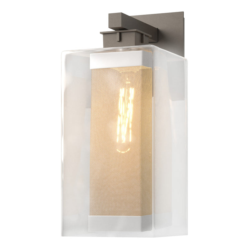 Hubbardton Forge 304854-SKT-77-72-ZM0707 One Light Outdoor Wall Sconce, Coastal Dark Smoke