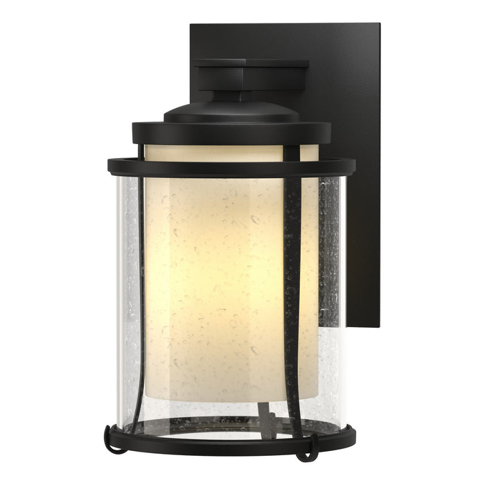 Hubbardton Forge 305605-SKT-80-ZS0296 One Light Outdoor Wall Sconce, Coastal Black