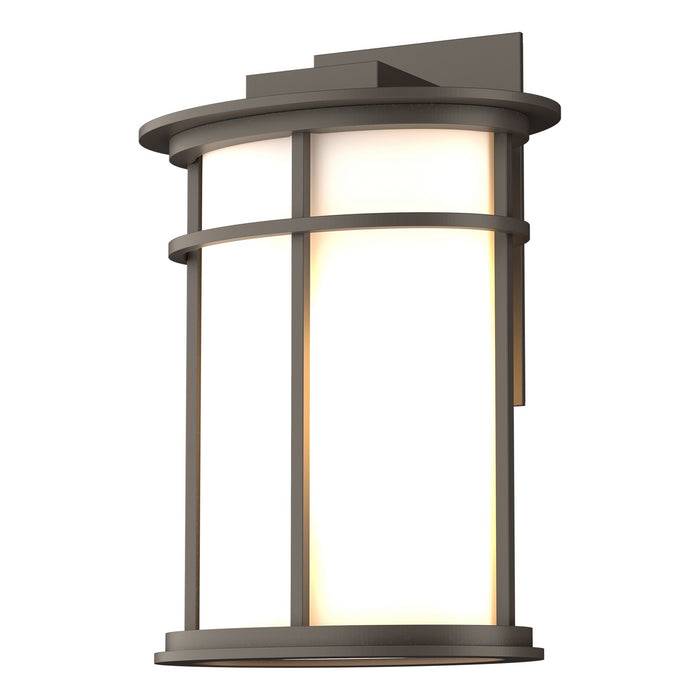 Hubbardton Forge 305650-SKT-77-GG0366 One Light Outdoor Wall Sconce, Coastal Dark Smoke