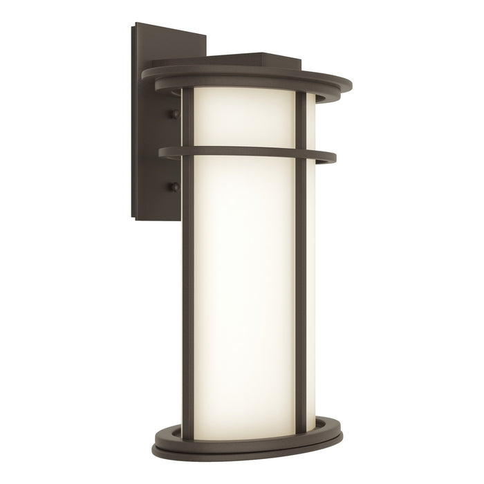 Hubbardton Forge 305655-SKT-77-GG0387 One Light Outdoor Wall Sconce, Coastal Dark Smoke