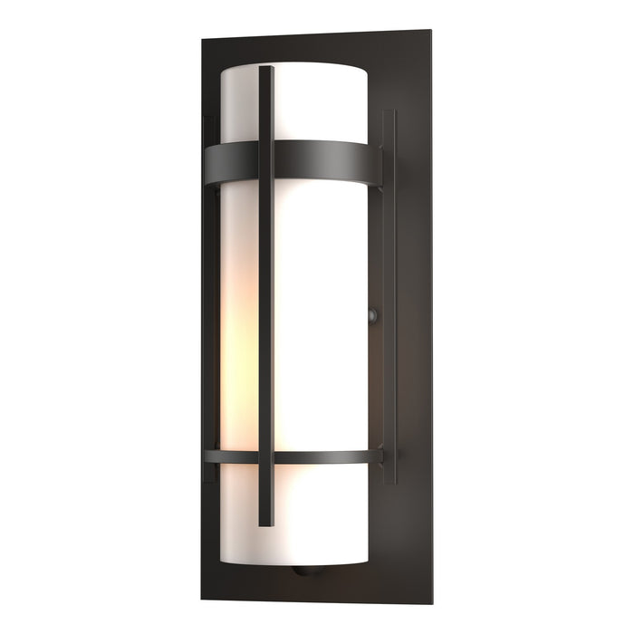 Hubbardton Forge 305892-SKT-14-GG0066 One Light Outdoor Wall Sconce, Coastal Oil Rubbed Bronze