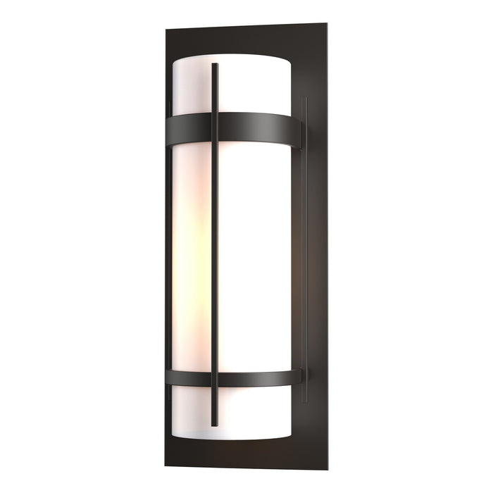 Hubbardton Forge 305894-SKT-14-GG0037 One Light Outdoor Wall Sconce, Coastal Oil Rubbed Bronze