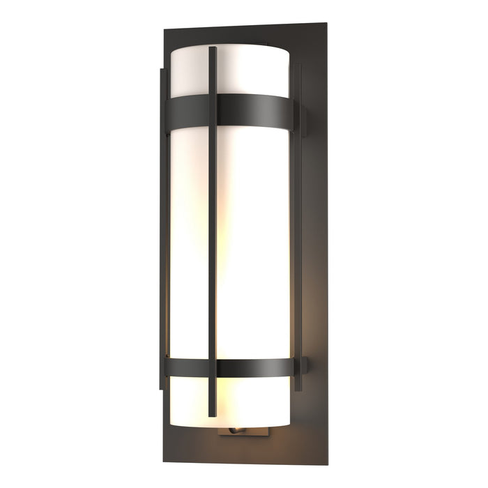 Hubbardton Forge 305895-SKT-14-GG0240 One Light Outdoor Wall Sconce, Coastal Oil Rubbed Bronze