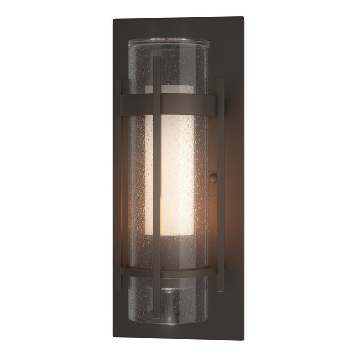 Hubbardton Forge 305896-SKT-77-ZS0654 One Light Outdoor Wall Sconce, Coastal Dark Smoke