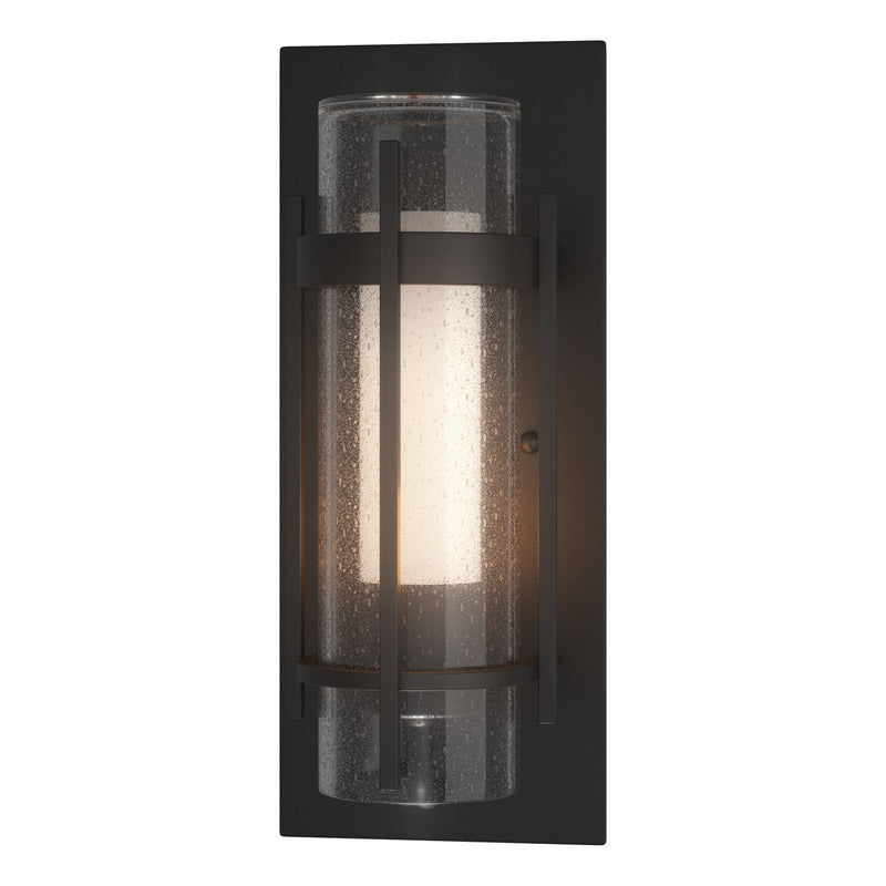 Hubbardton Forge 305896-SKT-80-ZS0654 One Light Outdoor Wall Sconce, Coastal Black