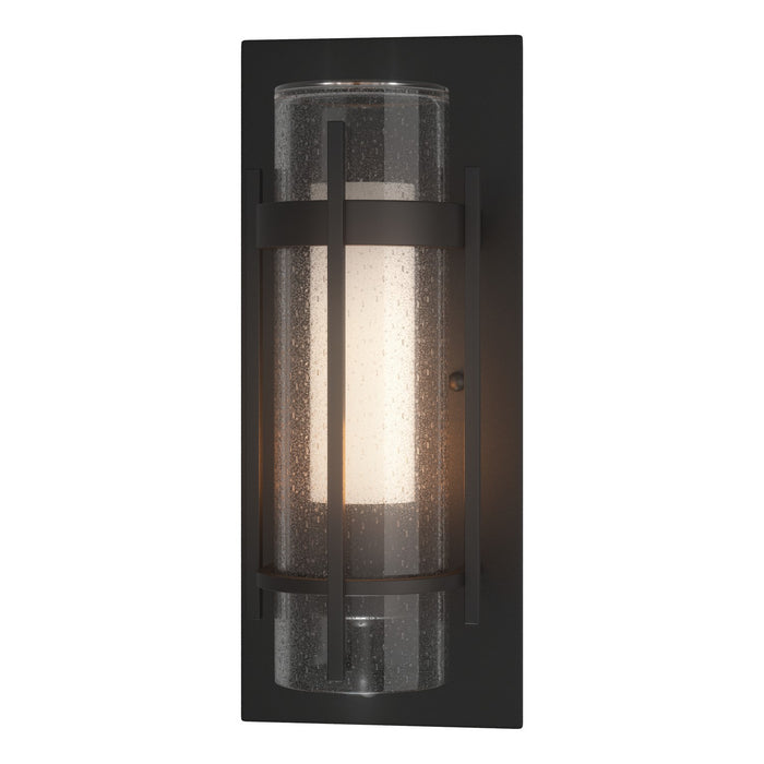 Hubbardton Forge 305897-SKT-80-ZS0655 One Light Outdoor Wall Sconce, Coastal Black