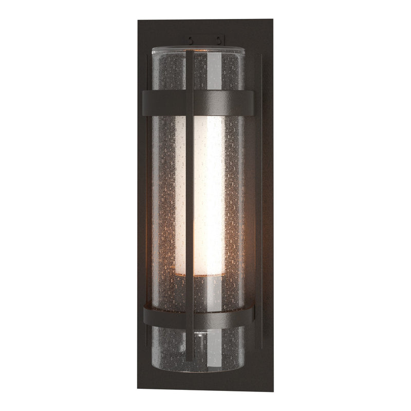 Hubbardton Forge 305898-SKT-14-ZS0656 One Light Outdoor Wall Sconce, Coastal Oil Rubbed Bronze